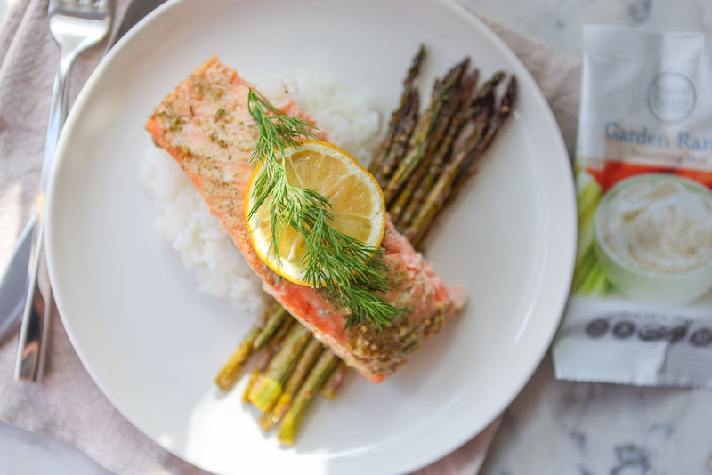 Easy Herby Dill Salmon & Asparagus